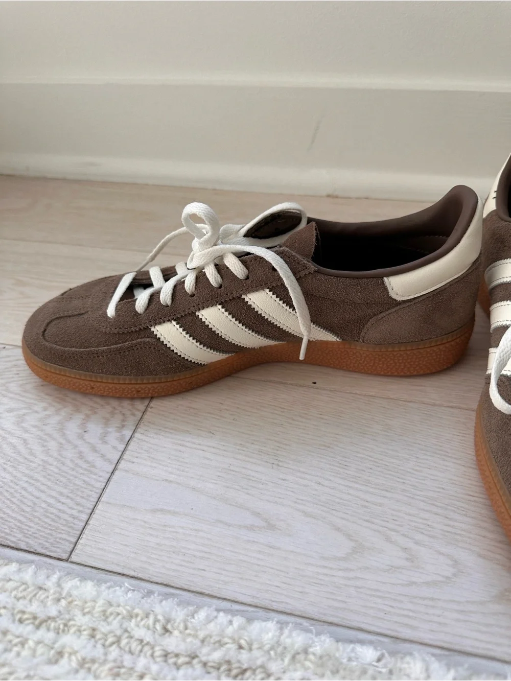 adidas Spezial Brown Suede Sneakers with White Stripes 8.5